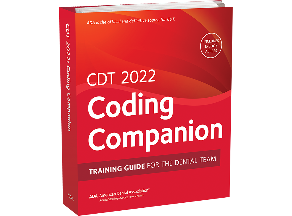 CDT 2022 Coding Companion: Training Guide for the Dental Team Image 0